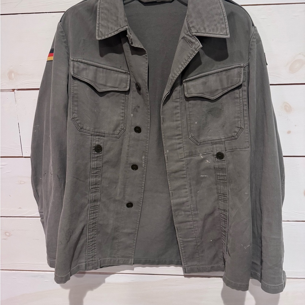 Mil-Tec BW German Army Tactical Moleskin Mens Shirt Combat Military Jacket Olive